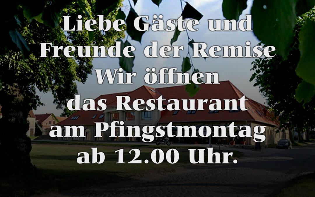 Öffnungszeiten Pfingsten 2026